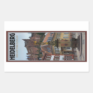 Heidelberg - Statue and Castle Sticker