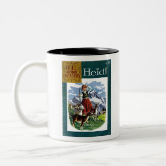 Heidi - Retro Comics  - Fantasy - Retro Comics Two-Tone Coffee Mug