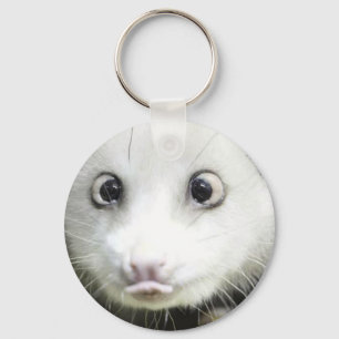 Heidi The Cross Eyed Opossum Keychain