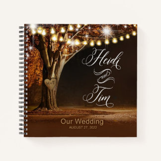 Heidi & Tim's Wedding Keepsake Guestbook Notebook