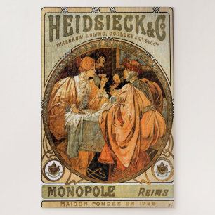 Heidsieck & Co. by Alphonse Mucha  Jigsaw Puzzle