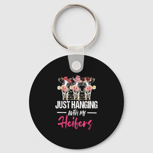 Heifer Cow Design Idea| Funny Cow Milk Gift Keychain (Front)