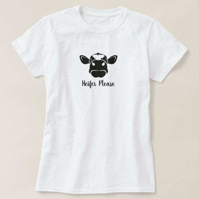 Heifer S'Il Vous Plaît Cow T-Shirt (Design devant)