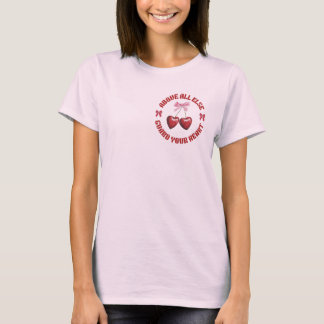 Height of the Cherries – Cute Pink Aesthetic Tee
