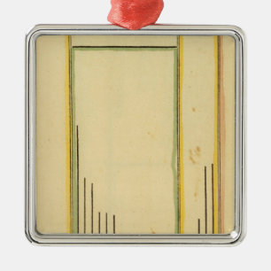 Heights mountains metal ornament