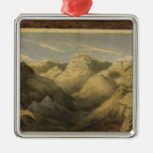 Heights, mountains of Scotland Metal Ornament