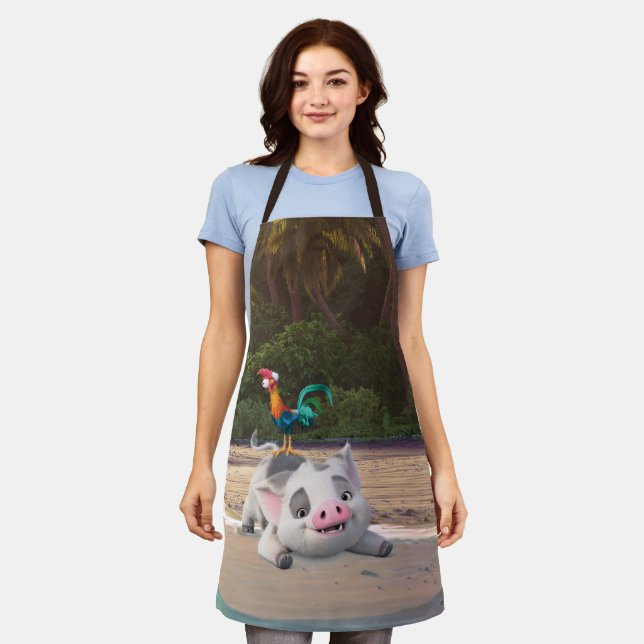 Heihei and Pua Playtime Apron (Worn)