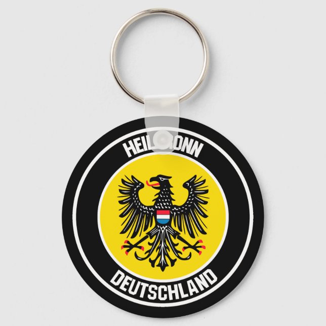 Heilbronn Round Emblem Keychain (Front)