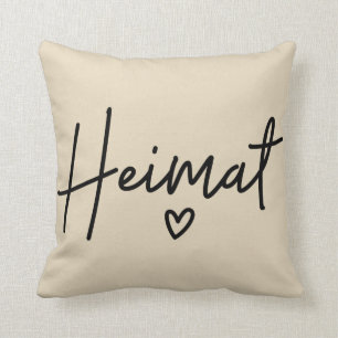 Heimat, German Word, Home, Homeland Throw Pillow