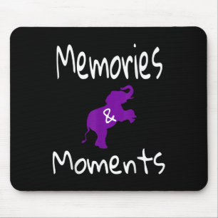 Heimer Awareness Purple Elephant Support Memories  Mouse Pad