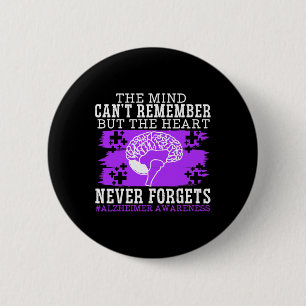 Heimerheimer Awareness Dementia Distressed 2 Inch Round Button