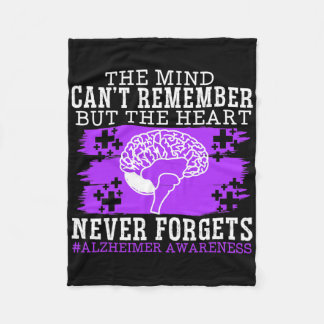 Heimerheimer Awareness Dementia Distressed  Fleece Blanket
