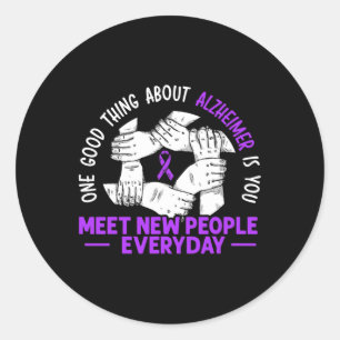 Heimerheimer Awareness Dementia Support 3  Classic Round Sticker