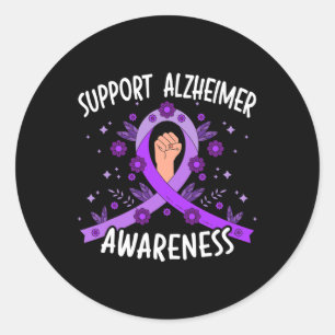 Heimerheimer Awareness Dementia Support 3  Classic Round Sticker