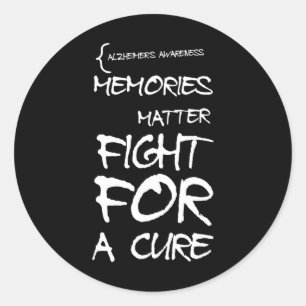 Heimerheimer Awareness Design Support Month Purple Classic Round Sticker