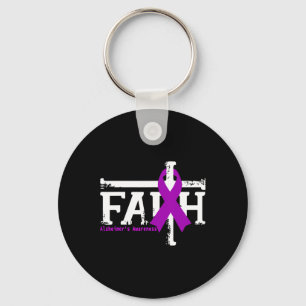 Heimerheimer Awareness Faith Christian Cross Suppo Keychain