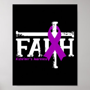 Heimerheimer Awareness Faith Christian Cross Suppo Poster