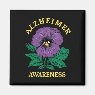 Heimerheimer Awareness Flowers  Magnet