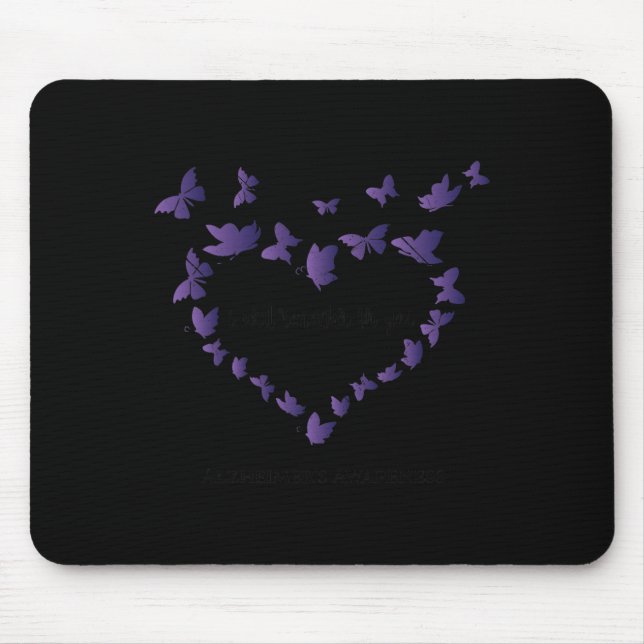 Heimerheimer Awareness I Will Remember For You Cut Mouse Pad (Front)