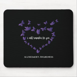 Heimerheimer Awareness I Will Remember For You Cut Mouse Pad