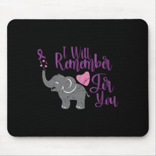 Heimerheimer Awareness I Will Remember For You Cut Mouse Pad