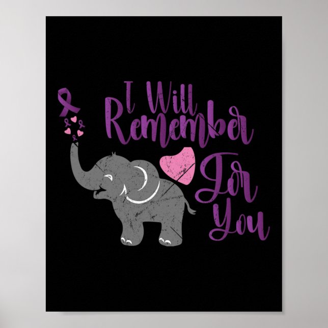 Heimerheimer Awareness I Will Remember For You Cut Poster (Front)