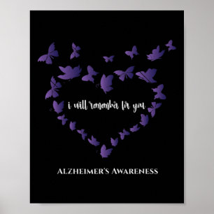 Heimerheimer Awareness I Will Remember For You Cut Poster