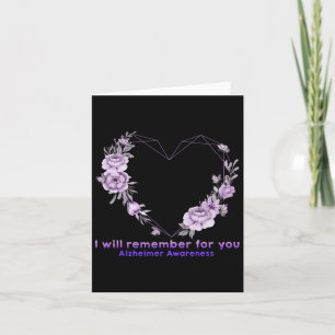 Heimerheimer Awareness I Will Remember For You Flo Card
