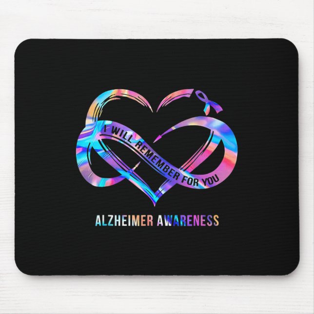 Heimerheimer Awareness I Will Remember For You  Mouse Pad (Front)