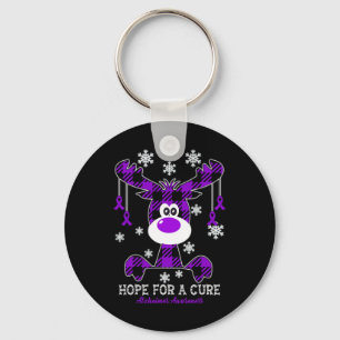Heimerheimer Awareness In September We Wear Purple Keychain