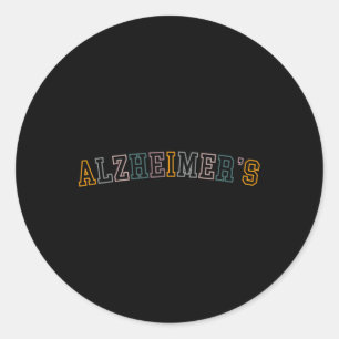 Heimerheimer' Awareness Love Never Forgets  Classic Round Sticker