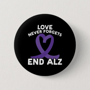 Heimerheimer Awareness Love Never Forgets End Heim 2 Inch Round Button