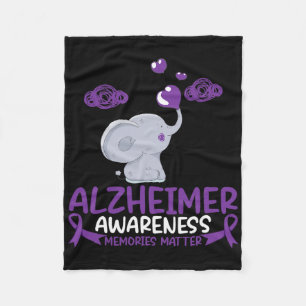 Heimerheimer Awareness Memories Problem End Heimer Fleece Blanket