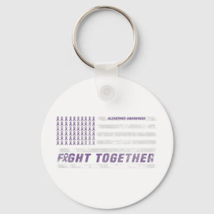 Heimerheimer Awareness Month I Endheimer Purple Ri Keychain