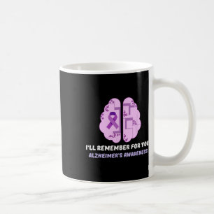 Heimerheimer Awareness Purple Month As I'll Rememb Coffee Mug