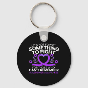 Heimerheimer Awareness Purple Ribbon 2  Keychain