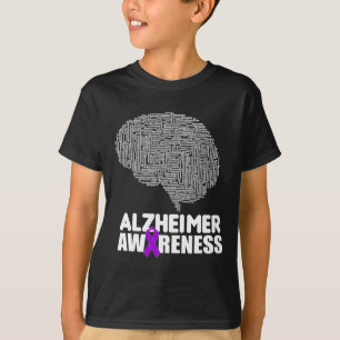 Heimerheimer Awareness Purple Ribbon Support Walk T-Shirt