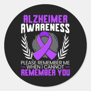 Heimerheimer Awareness Raise Awareness 1 Classic Round Sticker