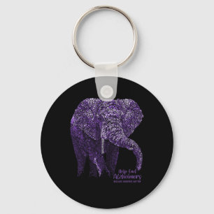 Heimerheimer Awareness S And Gifts Purple Elephant Keychain