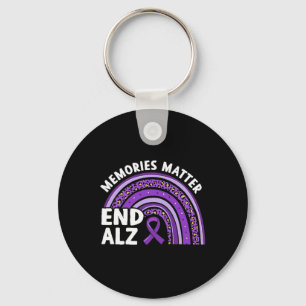 Heimerheimer Brain Awareness Memories Problem Purp Keychain