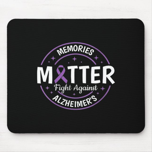 Heimerheimer Brain Awareness Memories Problem Purp Mouse Pad (Front)