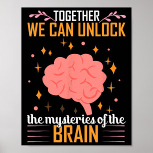 Heimerheimer Brain Injury Design Purple Heimerheim Poster