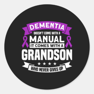 Heimerheimer. For Dementia  Classic Round Sticker