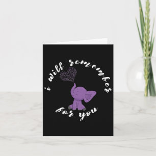 Heimerheimer Monat I Endheimer Purple Bow Elephant Card