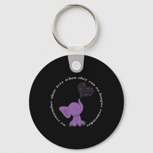 Heimerheimer Monat I Endheimer Purple Bow Elephant Keychain