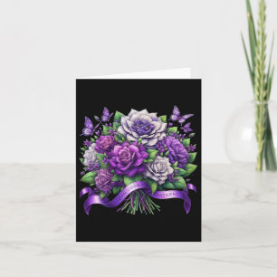 Heimerheimer Purple Floral Pansy Dementia Heimerhe Card