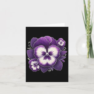 Heimerheimer Purple Floral Pansy Dementia Heimerhe Card