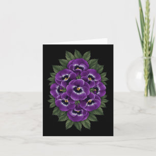 Heimerheimer Purple Floral Pansy Dementia Heimerhe Card