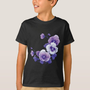 Heimerheimer Purple Floral Pansy Heimerheimer's Aw T-Shirt