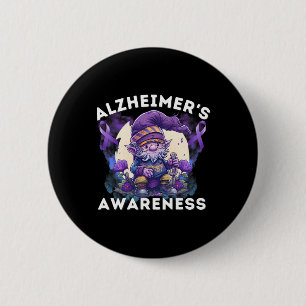 Heimerheimer S Awareness Month Heimerheimers Purpl 2 Inch Round Button